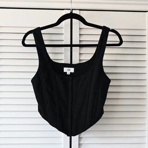 LPA Black Crop Top